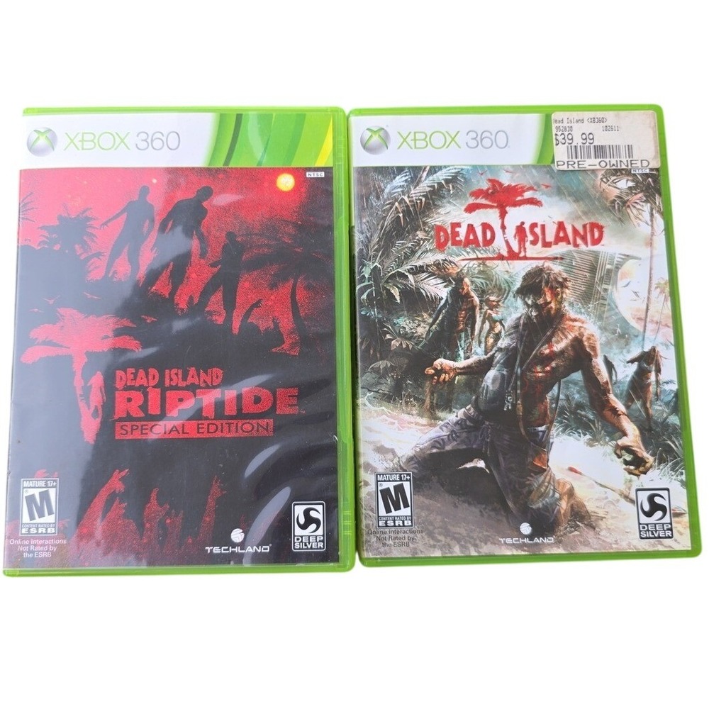 Dead Island & Dead Island Riptide Special‎ Edition Xbox 360 Zombie Game Bundle